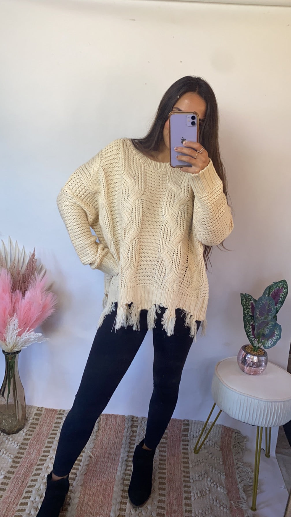 Autumn Fringe Sweater