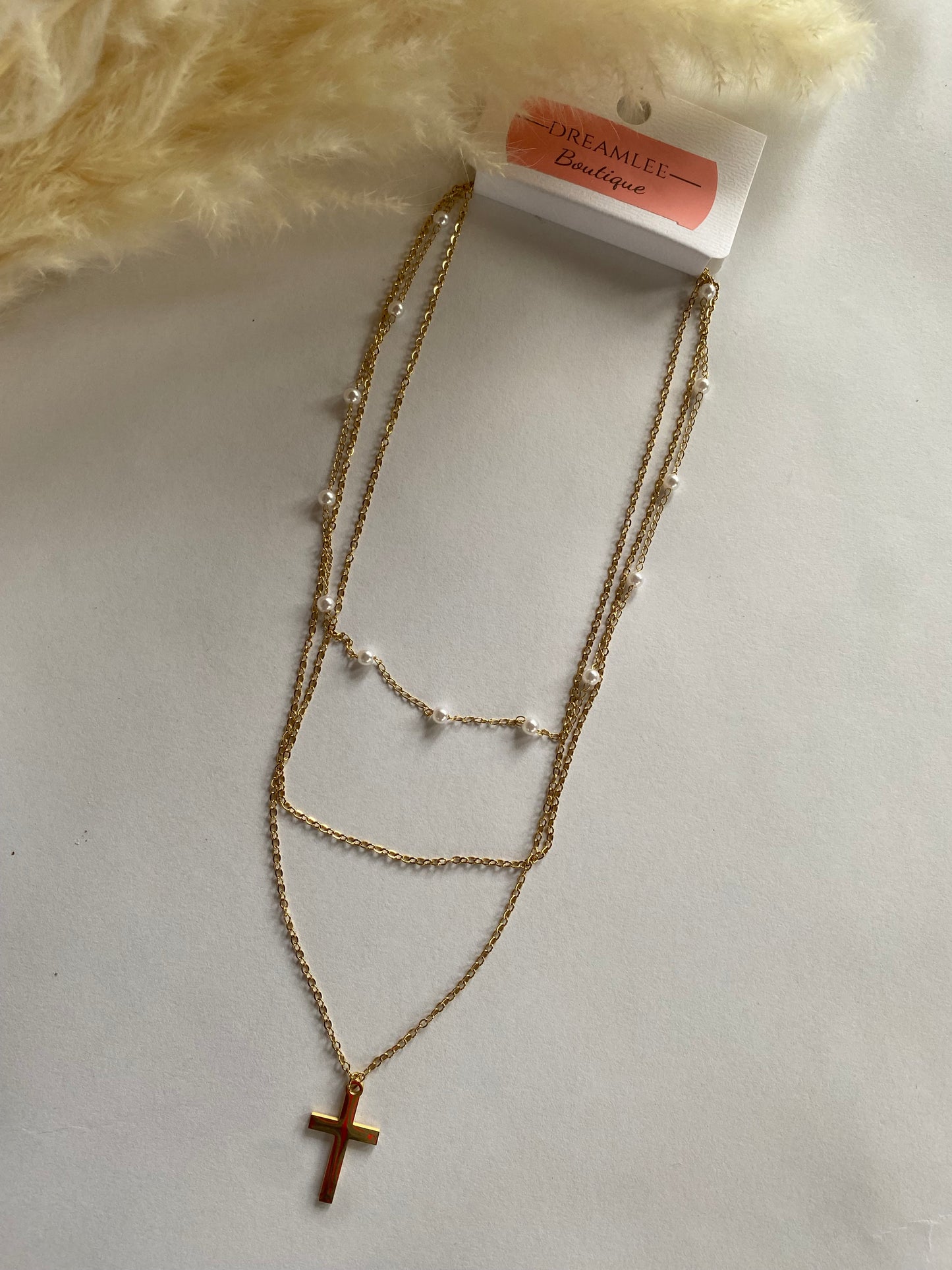Gold Layered Cross Necklace