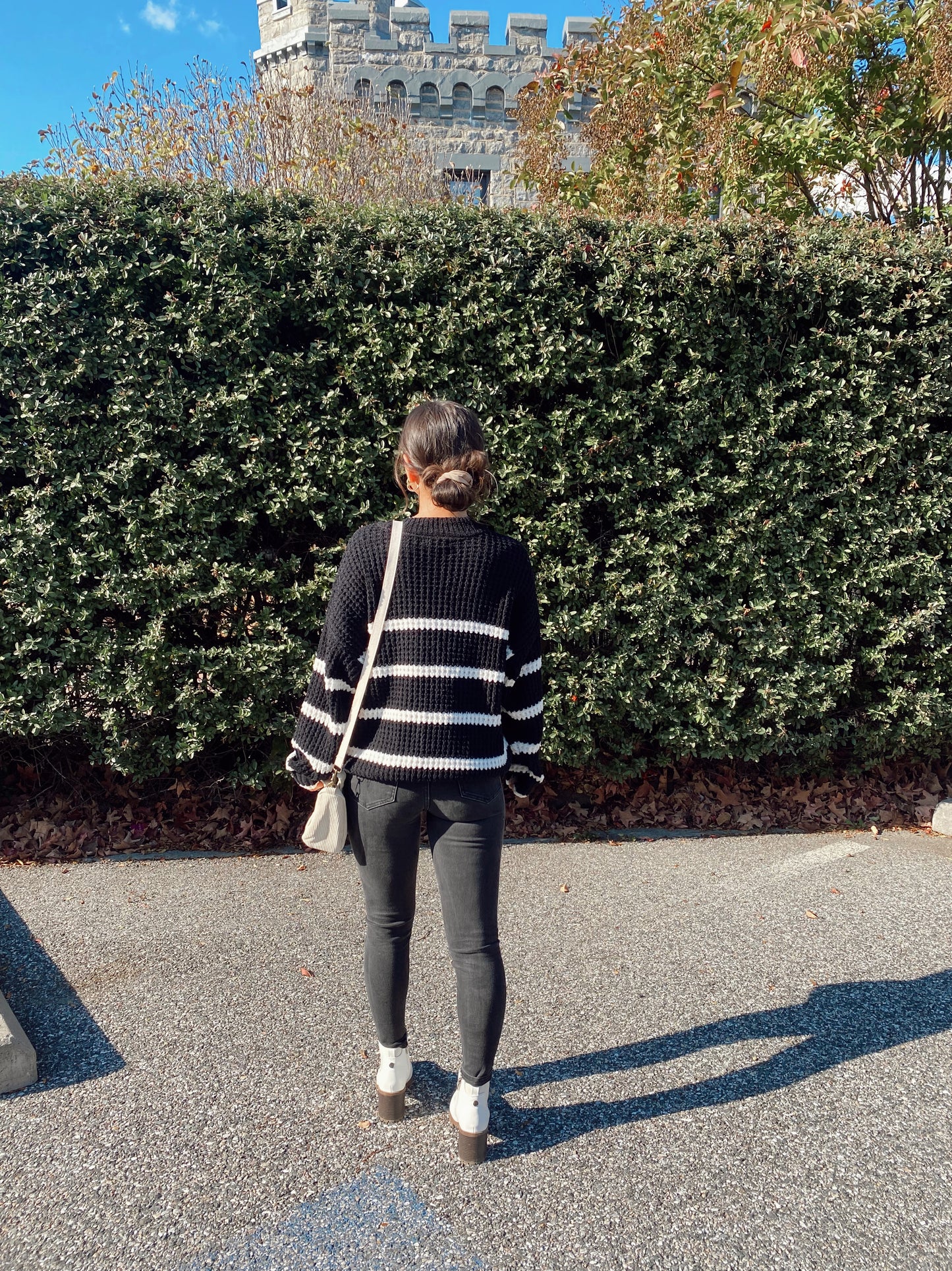 Black Striped Sweater