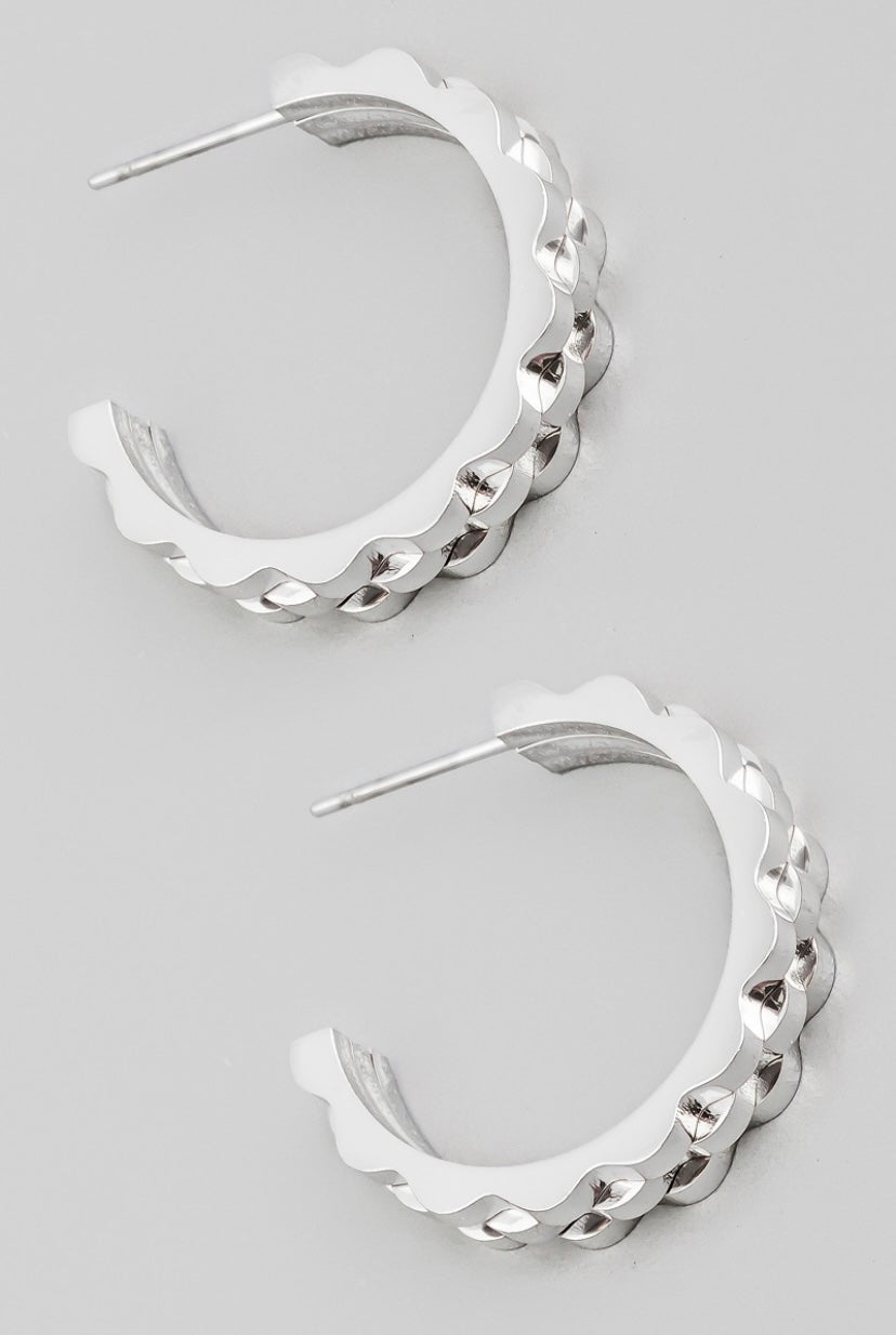 Silver Hoop Earrings