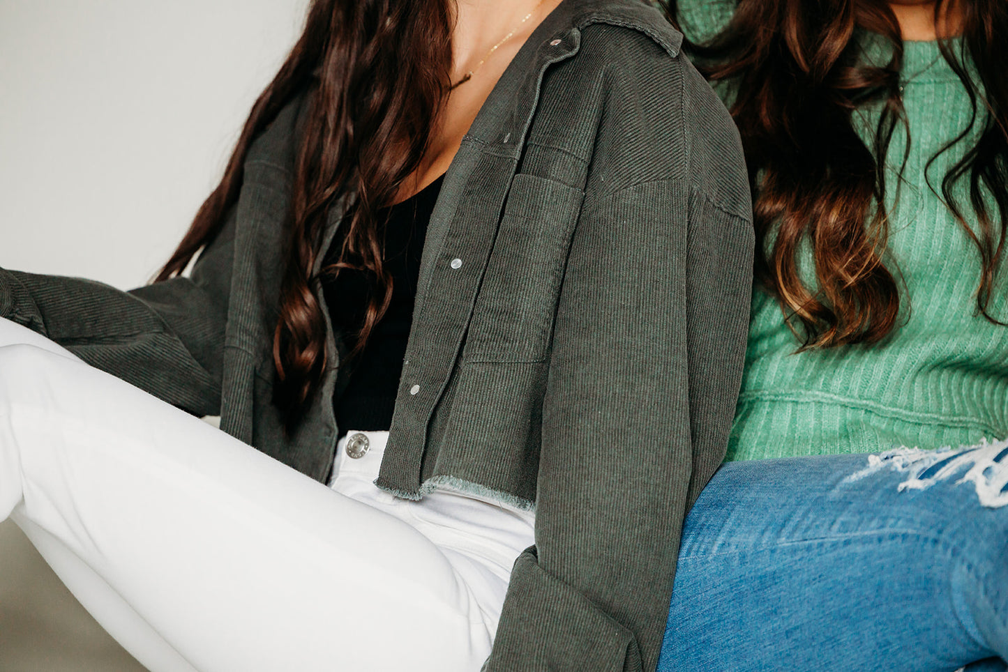 Cropped Corduroy Jacket