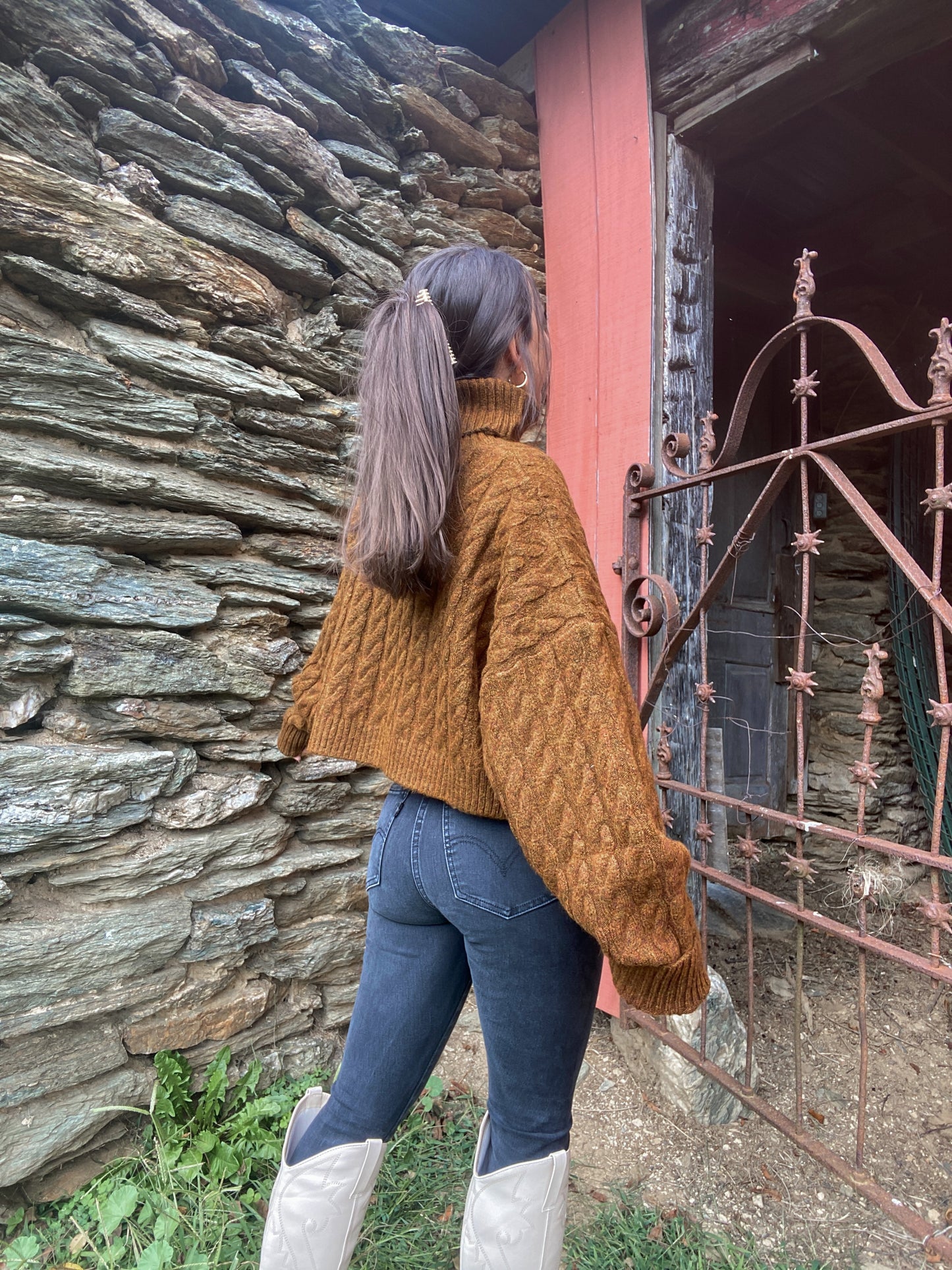 Cabin Knit Turtleneck Sweater