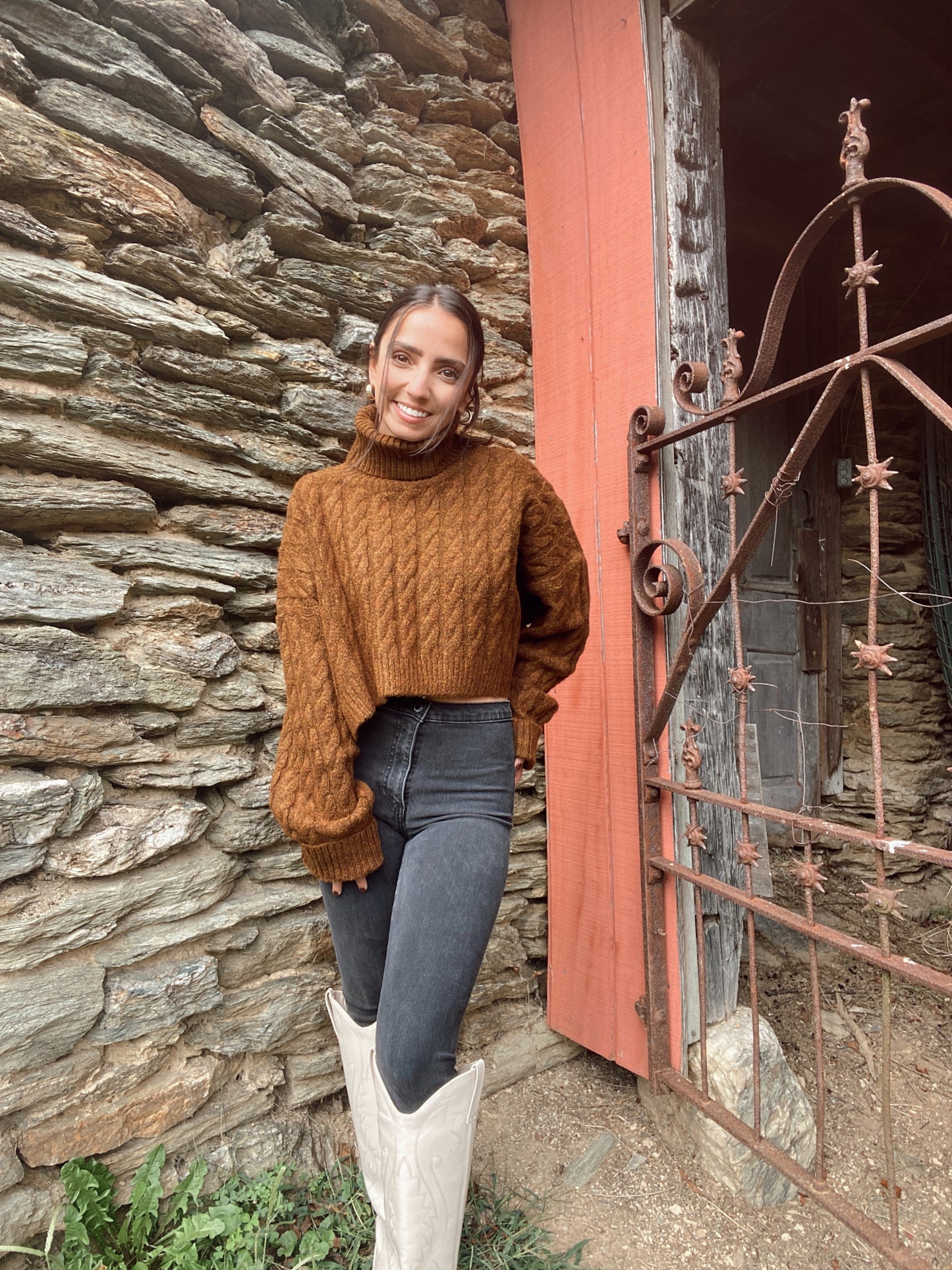 Cabin Knit Turtleneck Sweater