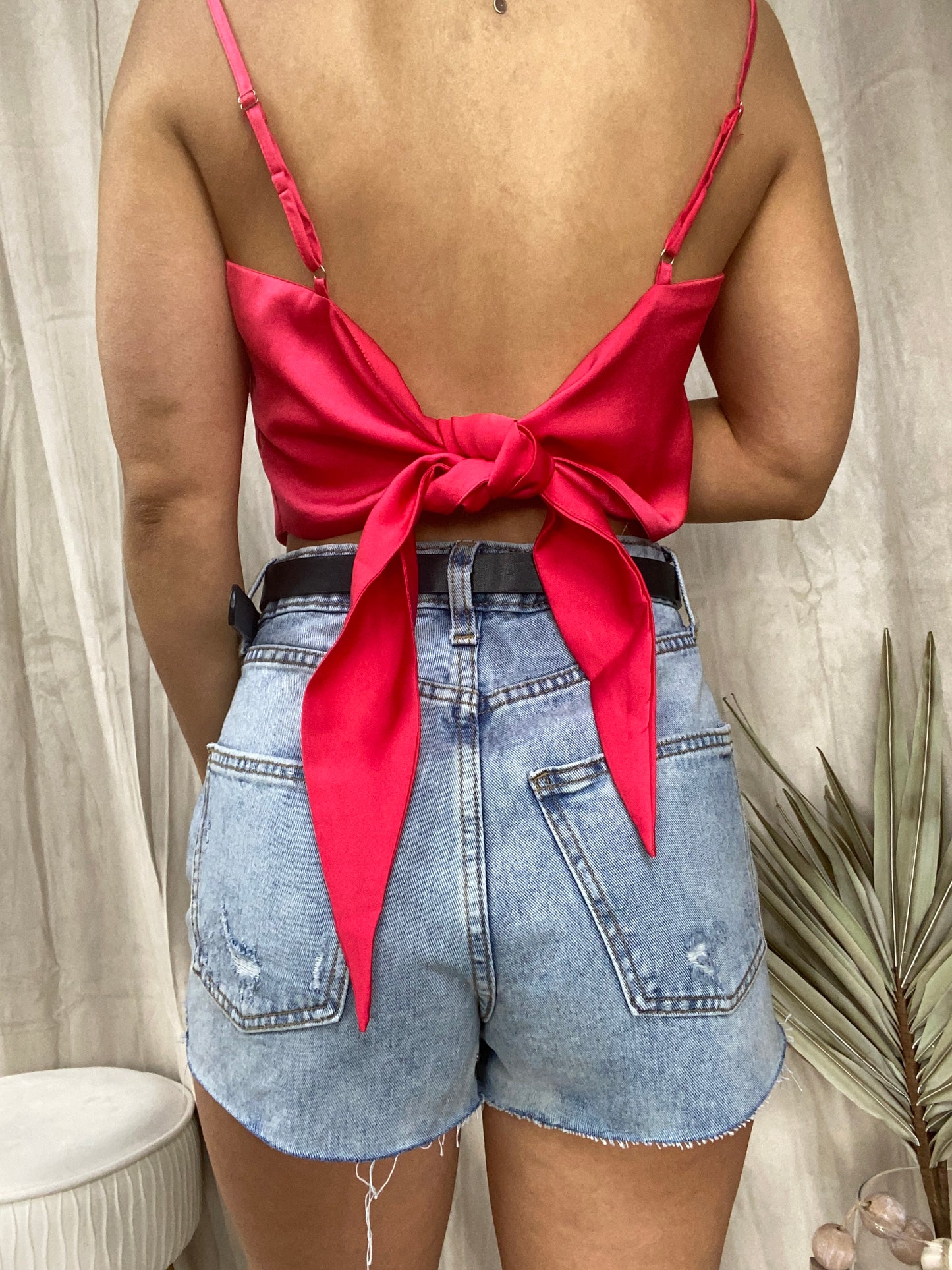 Scarlet Tie Knot Top