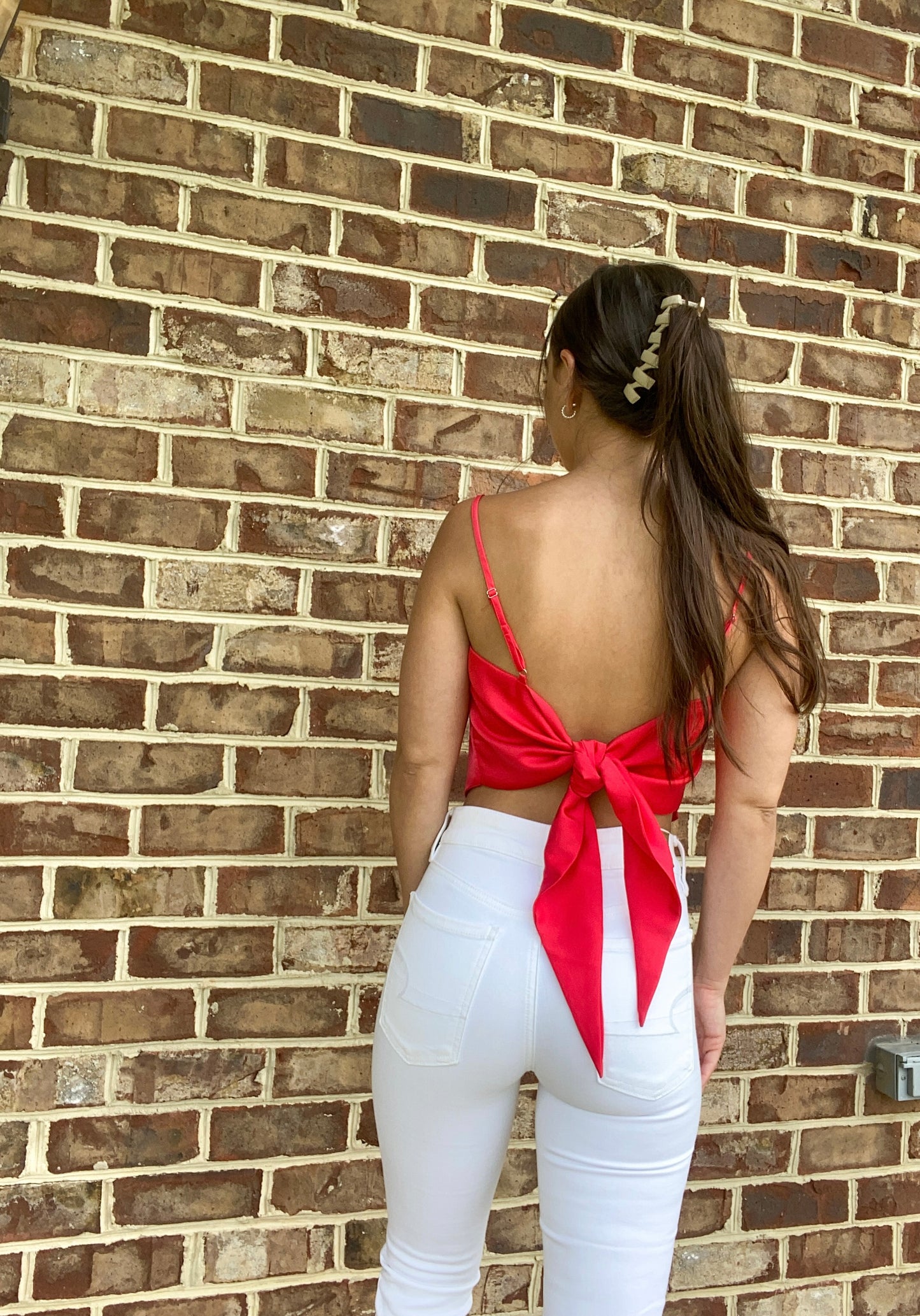 Scarlet Tie Knot Top