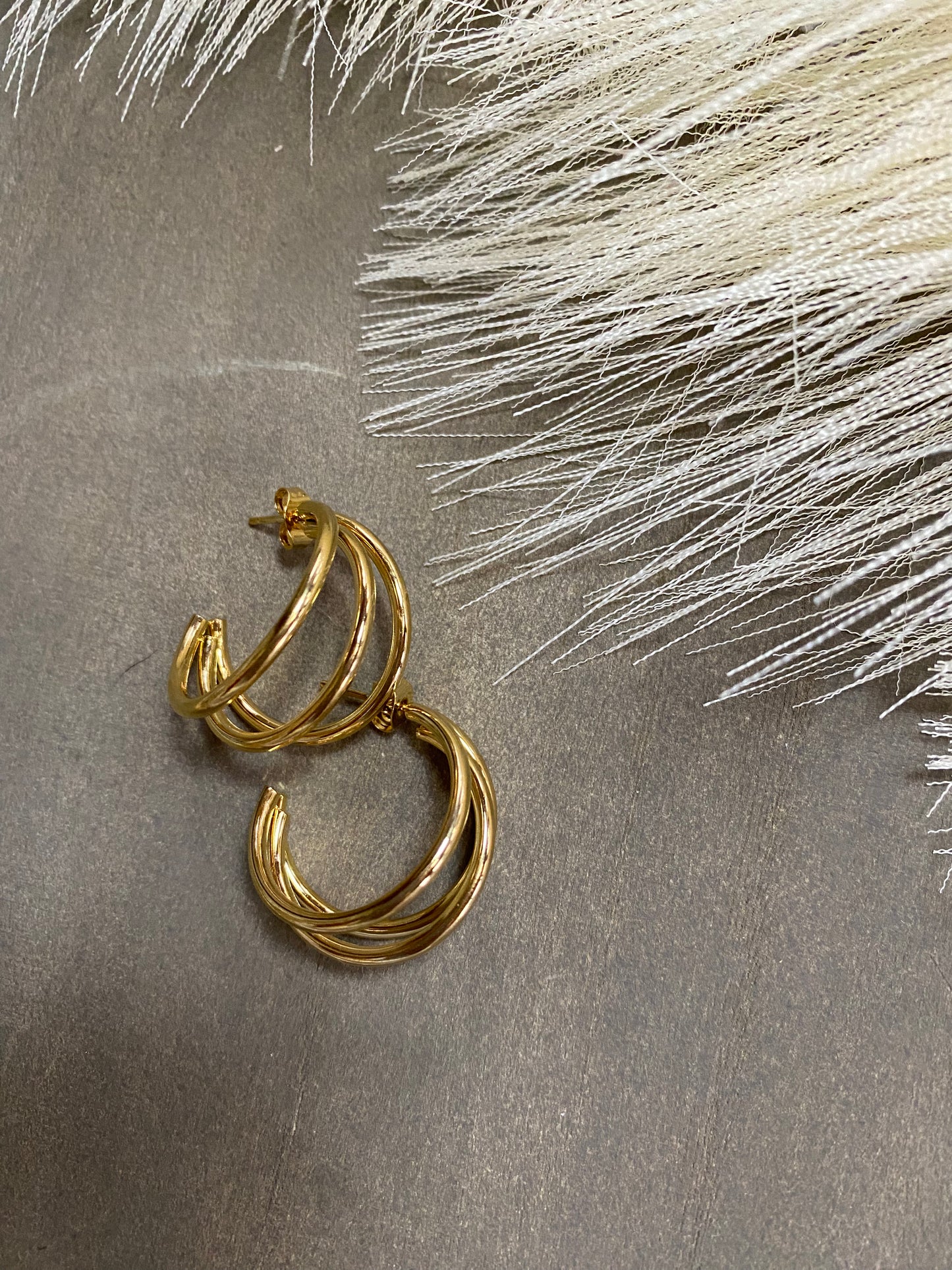 Stainless Steel Gold Hoops