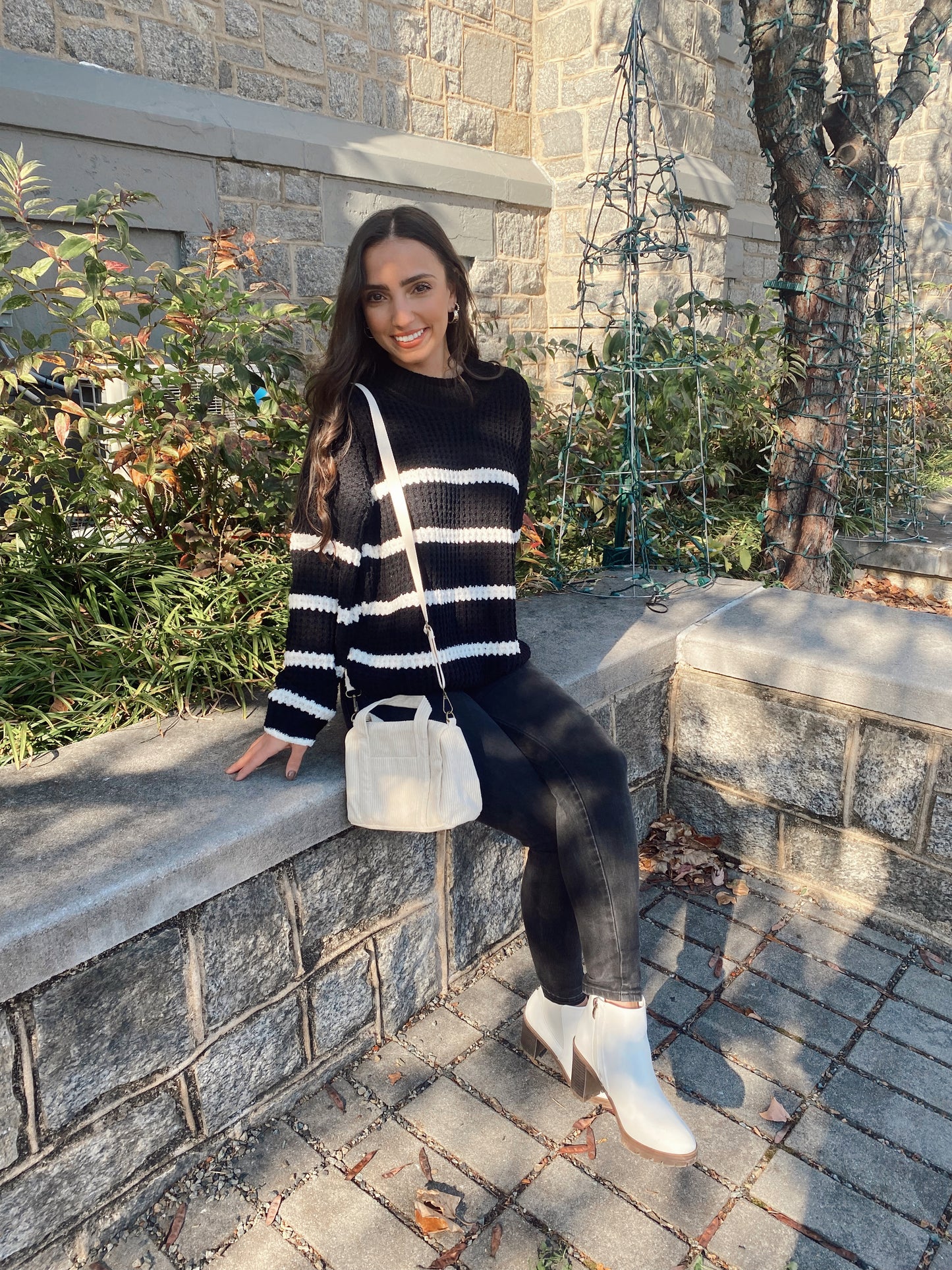 Black Striped Sweater