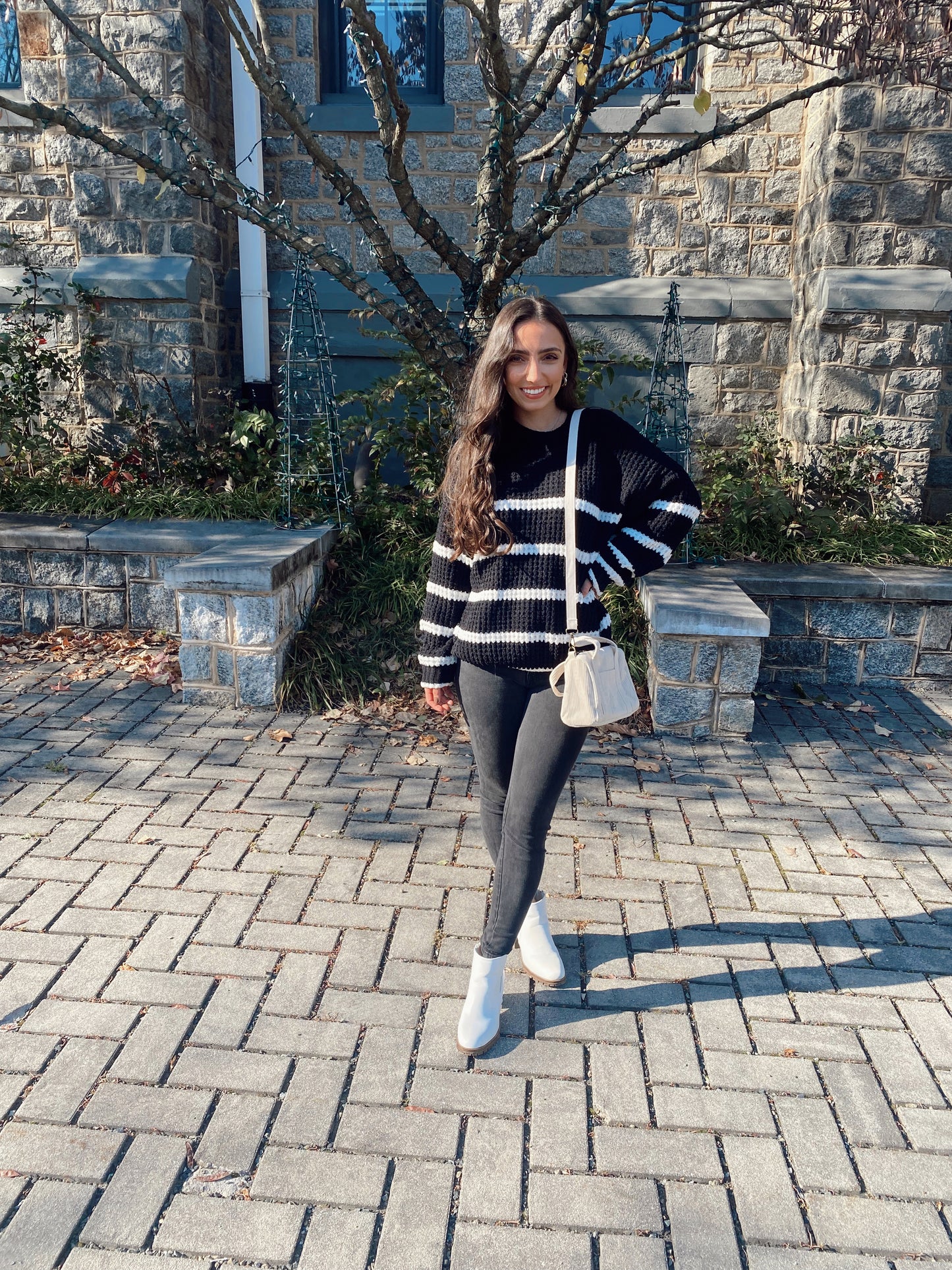 Black Striped Sweater
