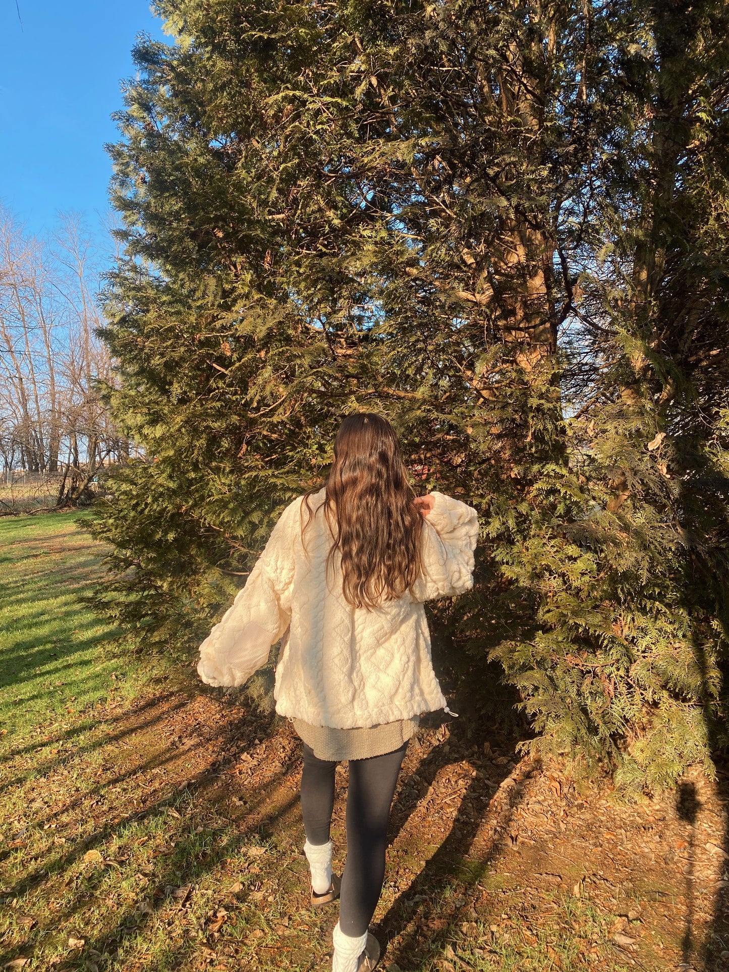 Warm Vanilla Zip Up Jacket