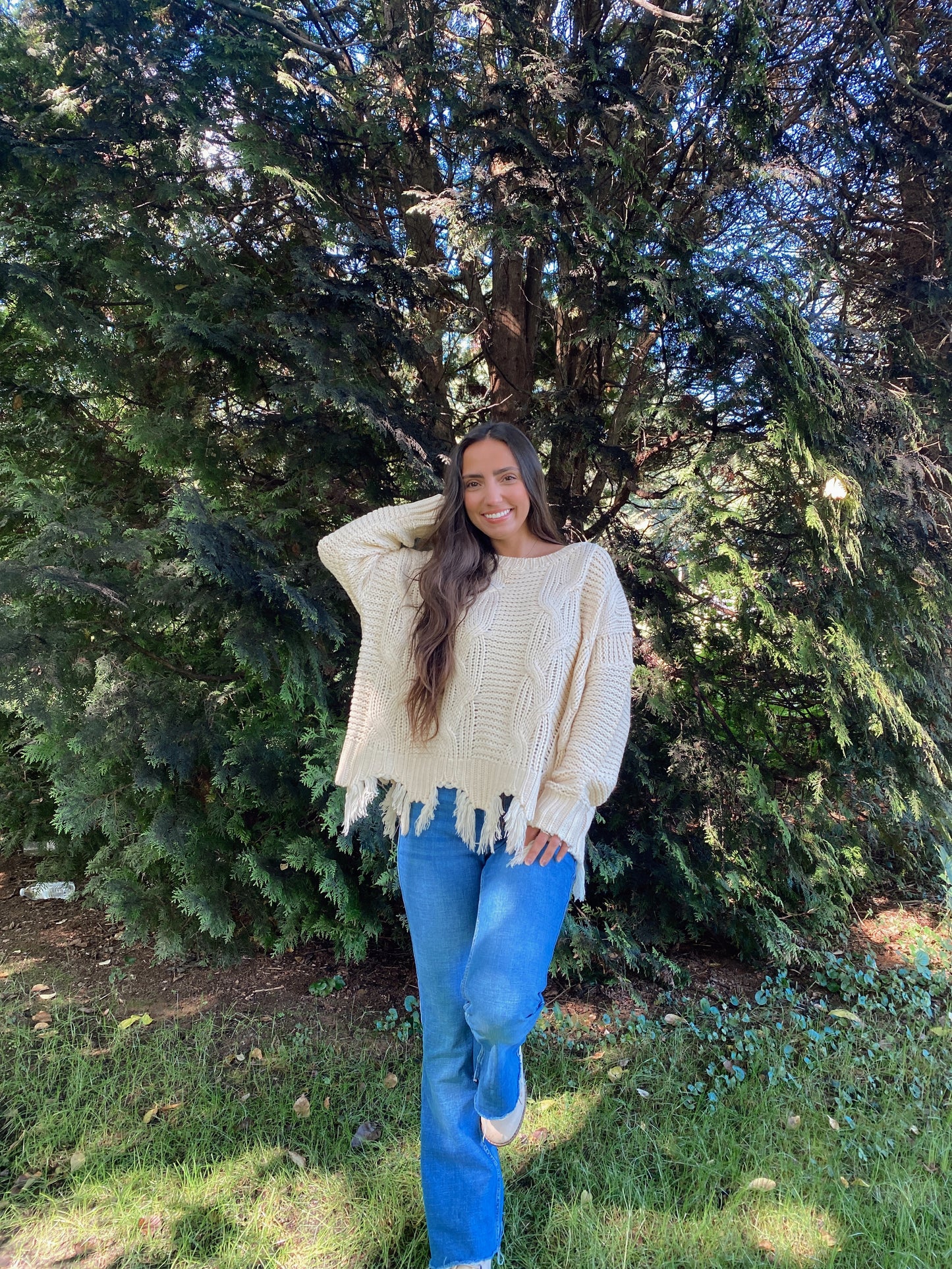 Autumn Fringe Sweater