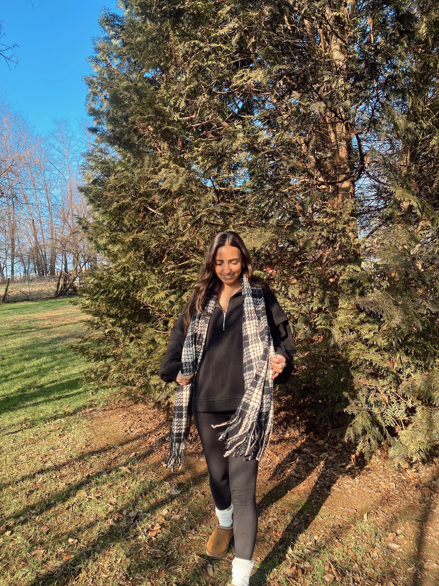 Black Quarter Zip Up Jacket