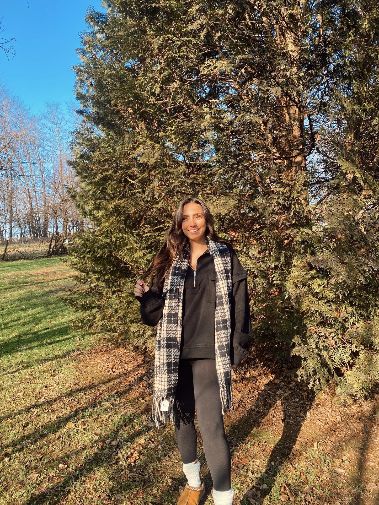 Black Quarter Zip Up Jacket