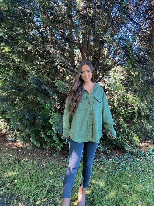 Evergreen Shacket