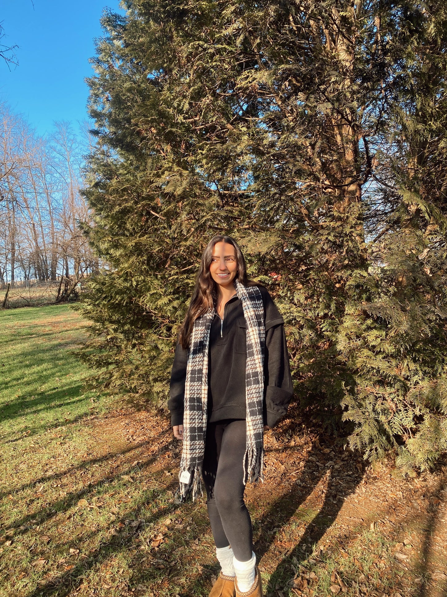 Black Quarter Zip Up Jacket