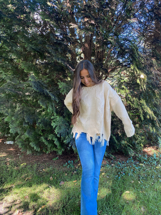 Autumn Fringe Sweater