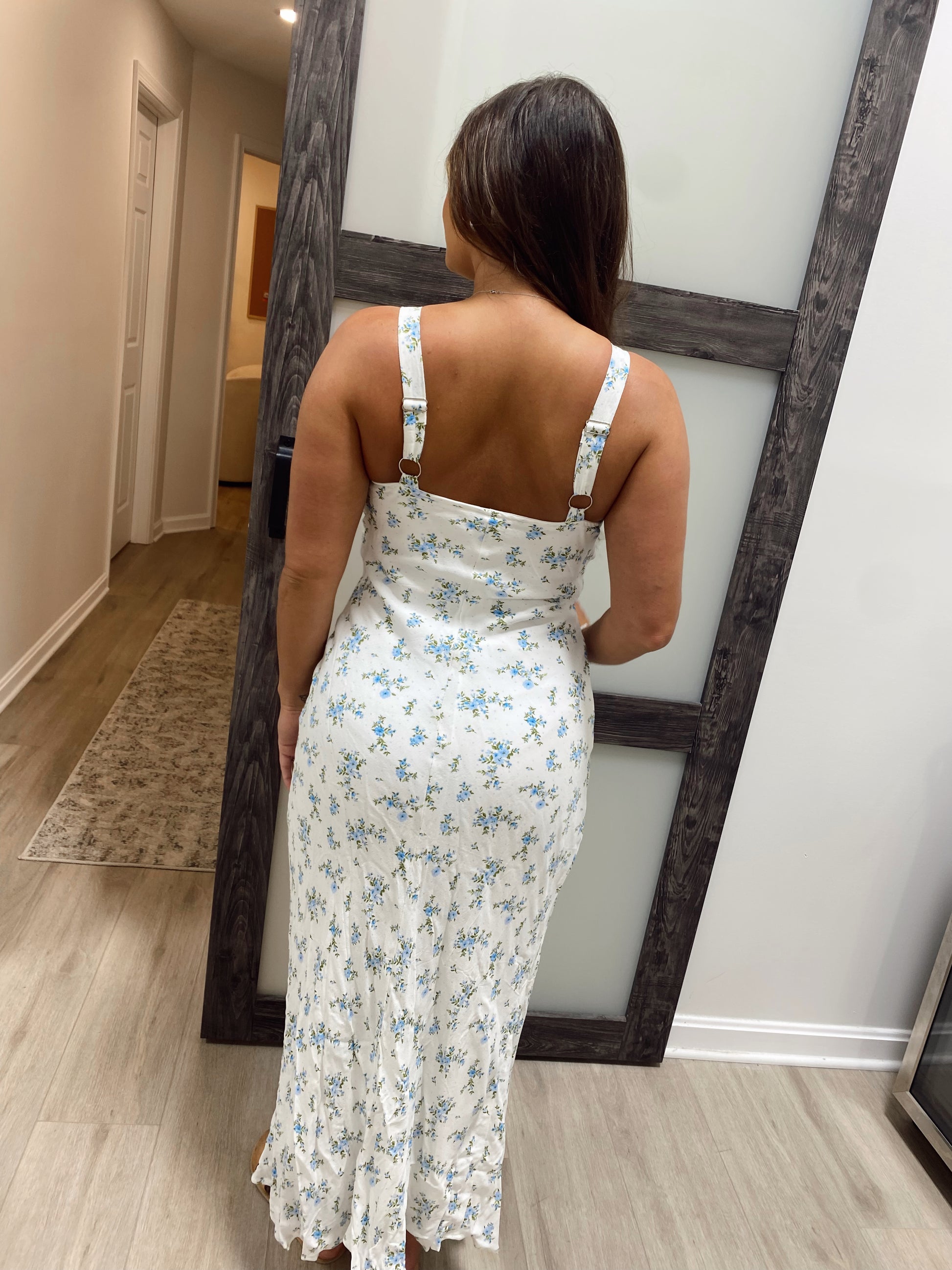 Baby Blue Floral Maxi Dress Dreamlee Boutique Baby Blue Floral Maxi Dress Dreamlee Boutique