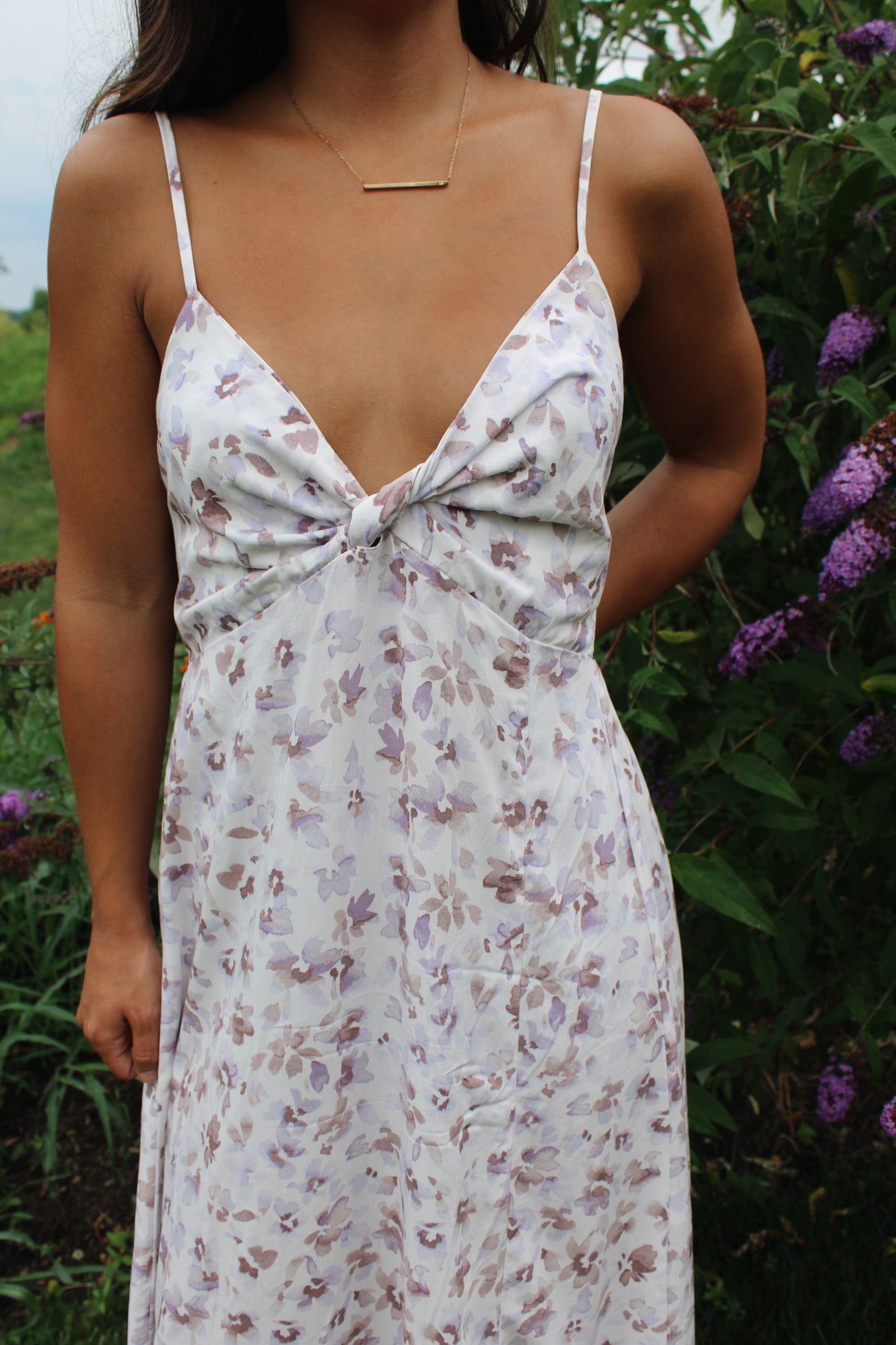 Lavender Floral Dress