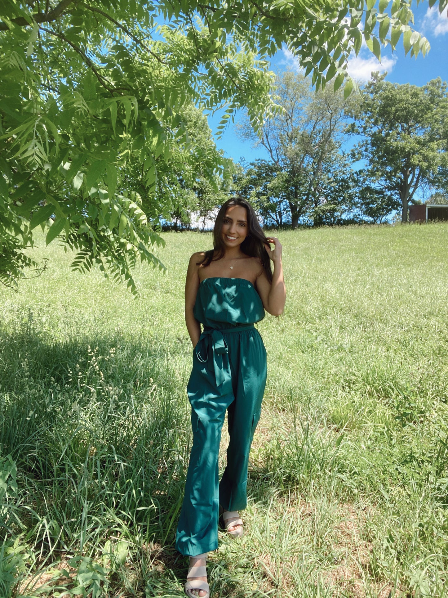 Hunter Green Jumpsuit