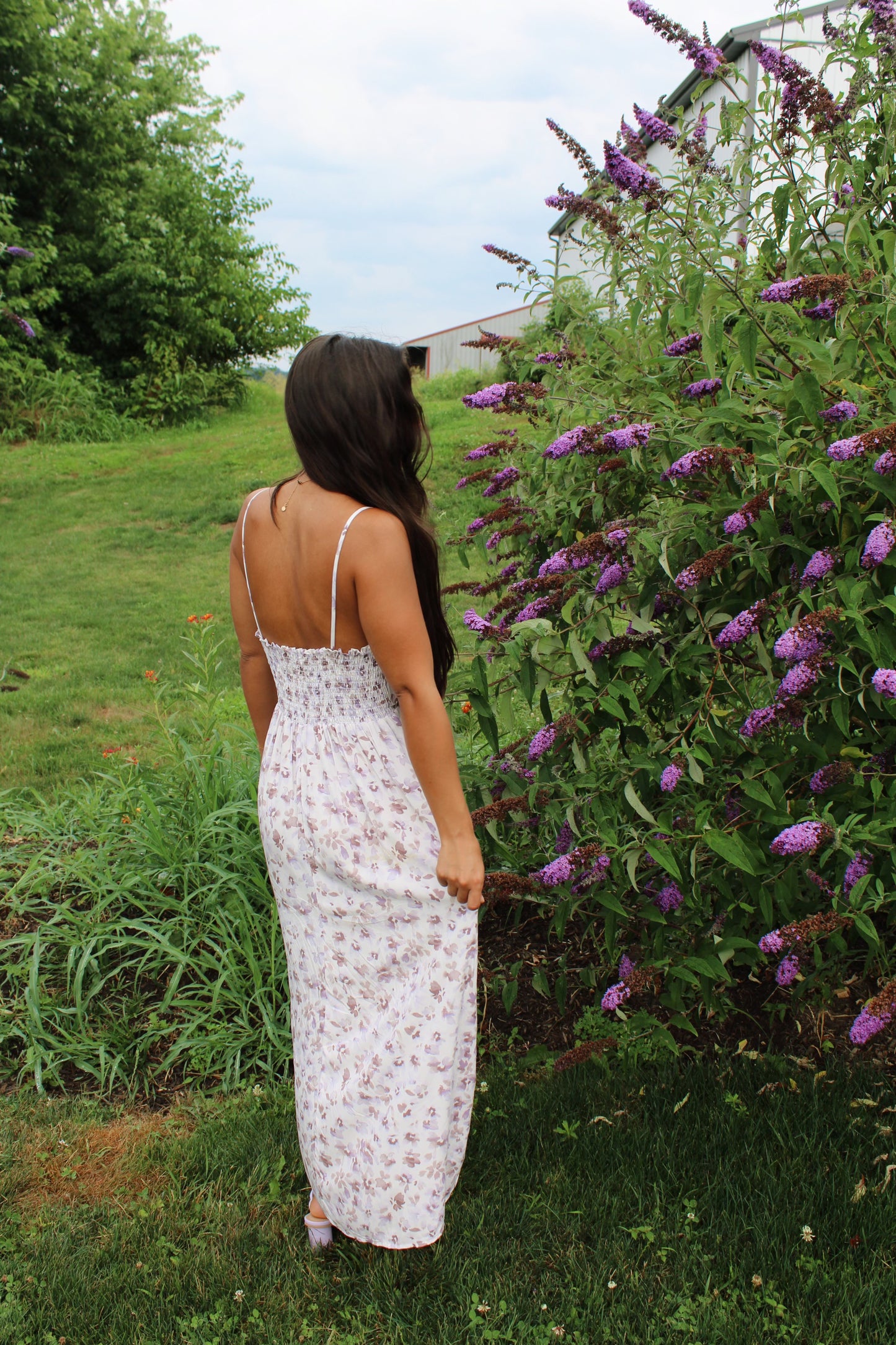 Lavender Floral Dress